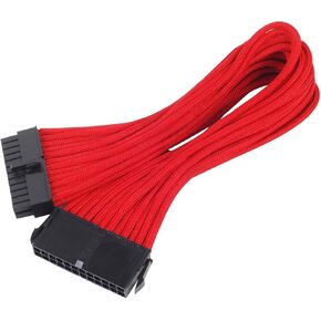 Silverstone PP07-MBR Sleeved Extension Power Supply Cable with 1 x Motherboard 24-Pin Connector PP07-MBR-x