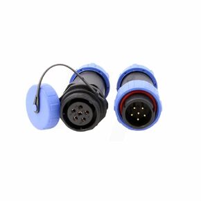 HangTon HE21 6 Pin Waterproof Connector Male Female Cable Plug Socket Aviation Quick Disconnect Outdoor for LED/Marine/Lighting Application
