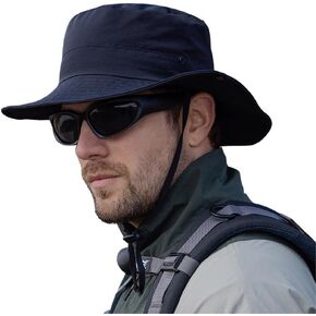 Mens Unisex Quick Dry Sun Hat, Waterproof Wide Brim Bucket Hat Packable Boonie Hat for Fishing Hiking Beach in Saudi Arabia