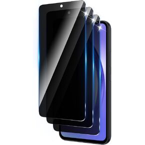 3 Pack Privacy Screen Protector Designed for Samsung Galaxy A54 5G,Full Coverage Anti-Spy Tempered Glass Film,9H Hardness,Anti-Fingerprint,Bubble Free,Easy to Install