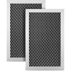 Microwave Charcoal Filter Fit for GE JVM6175EK5ES JVM6172SK5SS JVM6175SK5SS JVM6175YK5FS JVM6175DK5BB JVM6175DK5WW 2Pcs