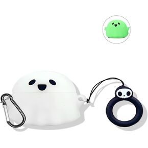 SKPY 3D Cute Cartoon Design Rugged Shockproof Case Compatible with JBL Vibe Beam/Vibe 200TWS Soft Silicone with Carabiner Anti-Lost Ring for Boys Girls Womens Mens