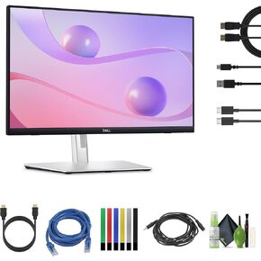 Dell 24 P2424HT 23.8" Full HD (1080p) 1920 x 1080 60 Hz Multi-Touch Screen Monitor (P2424HT) + Network Cable + Headphone Extender + HDMI Cable + Cleaning Kit + Cable Ties