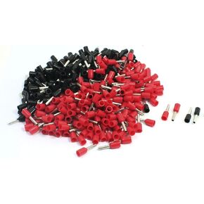 uxcell 16AWG Wire E1508 Pre Insulate Ferrules Terminals Red Black for 380Pcs