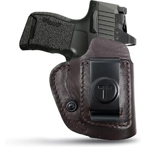 IWB Suede Leather Holsters for Pistols Optic Ready Right Hand. Fits for Sig Sauer P365/P365 XL. Leather Gun Holsters by Tagua GunLeather