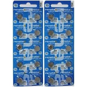 Renata 394 SR936SW Batteries - 1.55V Silver Oxide 394 Watch Battery (20 Count)