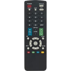 GB244WJSA Replace Remote Control fit for Sharp Aquos TV PN-LE601 PN-LE701 PN-LE801 PN-LE901 4T-B60CJ1U 4T-B70CJ1U 4T-B80CJ1U 4T-B70CT1U RRMCGB244WJSA
