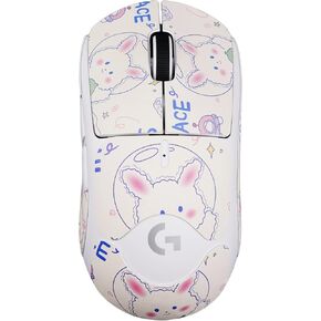 Mouse Grip Tape Full Coverage for Logitech GPW/Viper Self-Adhesive PreCut Sweat-Resistant Professional Mice Upgrade Kit (SB-01, for G PRO X Superlight 1&2)