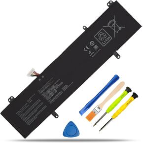 B31N1707 Laptop Battery Replacement for Asus VivoBook S14 S410 S410UA S410UQ S4200U S4200UQ X411UA X411UF X411UN X411UQ Series Notebook 0B200-02710000 11.55V 42Wh 3653mAh