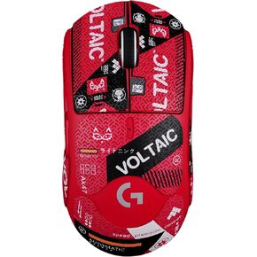 Mouse Grip Tape Full Coverage for Logitech GPW/Viper Self-Adhesive PreCut Sweat-Resistant Professional Mice Upgrade Kit (Voltaic_Lizard, for G PRO X Superlight 1&2)