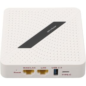 Zunate AX1800 MU MIMO Gigabit Router Portable Travel Router for Starlink Gen2 Gen3 Dual Band 2.4G 5.8G Support for VPN Mash EP RT2656 (US Plug)