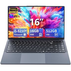 ألعاب الكمبيوتر المحمول i5 ، أجهزة الكمبيوتر المحمولة 16 بوصة ، كمبيوتر محمول يصل إلى 3.60 جيجا هرتز ، أجهزة الكمبيوتر المحمولة التقليدية لـ 16 جيجابايت من ذاكرة الوصول العشوائي 512 جيجابايت ، كمبيوتر محمول للأعمال مع HD 1920x1200 عرض 180 زاوية WiFi 5 Lap