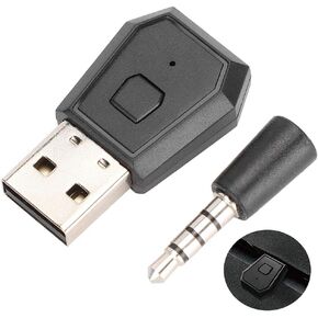 125 Bluetooth Adapter, Audio Transmitter Adapter, Bluetooth 4.0 Headsets Receiver, Long Range Dongle Receiver and Transmitter, for for Controller/Headset