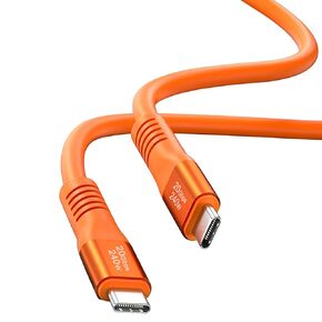 240W USB C to USB C Cable Silicone 6.6FT, USB 3.2 Gen 2 Fast Charging Cable 20Gbps Data Transfer 4K Video Compatible with iPhone 15 Pro Max, iPad, MacBook, Chromebook, Switch, Laptop, Dell XPS