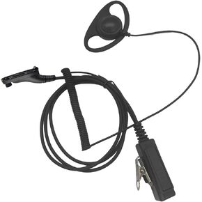 Walkie Talkie Ear Piece D Shape D-Ring Loop Shaped Earpiece Surveillance Headset Headphone with Mic Earphone for Motorola Radio xpr 7550 6550 6550e 6350 7550e xpr7550e APX 8000 6000 7000