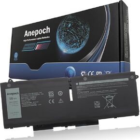 FK0VR Laptop battery Replacement for Dell Latitude 5330 7330 7430 7530 Latitude 5330 2-in-1/7330 2-in-1/7430 2-in-1 P133G P134G P135G P136G P110F P138G P139G FKOVR 8H6WD 51R71 15.2V 58Wh 4Cell