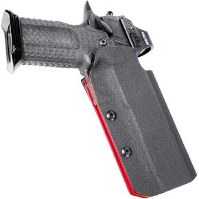 OWB Fits STI 2011/1911 Full Rail Red Kydex Open Carry Retention Holster Right