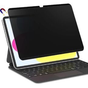 FILMEXT iPad 10th Generation Privacy Screen Protector iPad 10.9 2022, Magnetic Anti-Spy Anti Glare Blue Light Filter, Removable Installation for iPad 10.9-inch A2696/A2757/A2777, [Landscape Privacy]