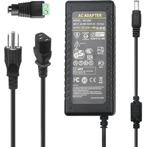12V 6A Power Supply Adapter 72W Transformers Converter 5.5mmx2.5m for LCD Monitor LCD TV LED Strip Light, Tape Light Rope Light Router ADSL Cats Security Camera