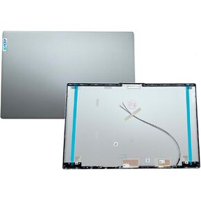 Replacement Laptop LCD Cover Back Rear Top Lid with Hinges Antenna for Lenovo ideapad 5-15IIL05 5-15ARE05 5-15ITL05 5-15ALC05 5CB0X56524 5CB0X56071 AM1K7000100 AM1K7000300 Grey Gray