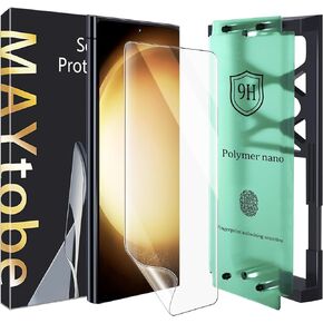 MAYtobe [2-Pack Screen Protector for Samsung Galaxy Note 20 Ultra Ceramic film with Installation Tray, Easy Installation, 3D Curved, Bubble Free, Anti-Scratch