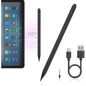 AMZ Fire Tablet Stylus Pen for Amazon Fire Max 11 (2023 Release) & Amazon Fire HD 10, (13th Gen, 2023 Release) Tablets,Stylus with USB-C Fast Charging, 4096 Fine Control