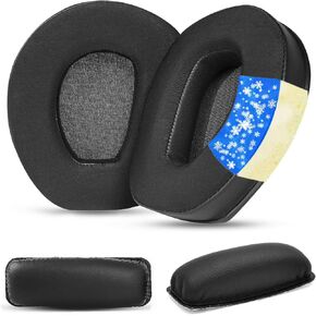 Cooling Gel Ear Pads Headband Compatible with Sennheiser RS165/RS1757 HDR175/HDR165/HDR175/TR165/TR175 Headphones Replacement Head Band Earpads with ice Silk Fabric Added Thickness