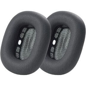 Replacement Ear Cushions for Airpods Max - Premium Protein Leather, Memory Foam and Strong Magnet (Black)