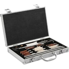 iMounTEK 126-Piece Universal Gun Cleaning Kit w/Carrying Case for Rifle, Shotgun, Pistol, Handgun - 10ga,12ga, 20ga, 28ga, 410ga, 45cal, 357cal, 38cal, 9mm, 17cal, 30cal, 270cal, 280cal, 22cal