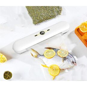 Vacuum Sealer Machine,Kitchen in the box Food Sealer Machine for Food Storage and Packing,Dry/Wet/Seal/Vac 4 Modes Sealing Temperatures,Automatic Air Sealer with 10Pcs Vacuum Seal Bags (White)