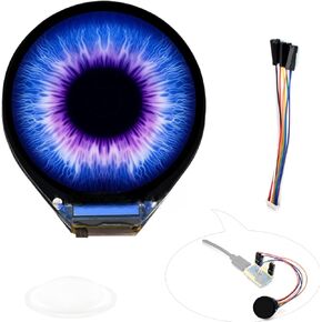 0.71inch Round LCD Display Module 160x160 Resolution SPI Interface 65K Colors IPS Panel Using SPI Bus, Compatible with Raspberry Pi Pico/Pi Pico 2/Pico 2 W/ ESP32