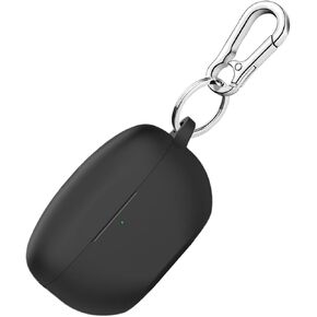 Compatible with Sony WF-1000XM5 Case Cover with Keychain, Soft Silicone Protective Skin Case for Sony XM5 Wireless Earbuds 2023 WF1000XM5 (Black)