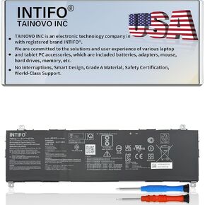 63Wh C31N2205 Laptop Battery Compatible with ASUS Chromebook Vibe CX34 Flip CX3401FBA CM3401FFA CM3401-R3128BL CX9 CX9400CEA-DS566T ExpertBook B3 B3404CVF Notebook [11.61V 5427mAh 3-Cell]