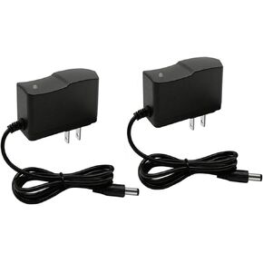 2PCS 5 Volt 2A DC Power Supply Adapter 4.6ft DC 5V Power Cord 110-240V AC to DC 5V /2Amp 1A Power Adapter 5.5x2.5mm Plug for 5V Camera Monitor TV Box（Pack of 2）