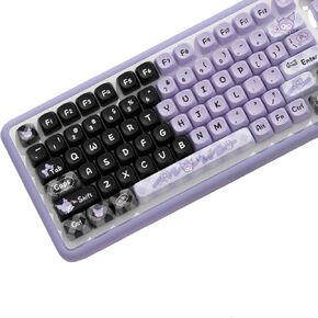 Keycaps 75 Percent, MOA Dye-Sublimation Keycaps Set for 61/64/68/84/87/100/104/108 Cherry MX Mechanical Keyboard