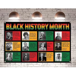 Black History Month Photo Booth Backdrop Afro African American Holiday Party Classroom Photography Bulletin Board Wall Decoration