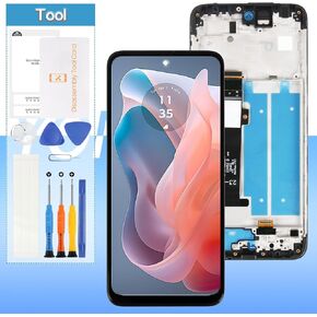 Screen Replacement for Motorola Moto G Play 2024 XT2413,for Moto G Play Gen 3 LCD Display Touch Digitizer Full Assembly with Frame(Not for G Play 2023/2021)