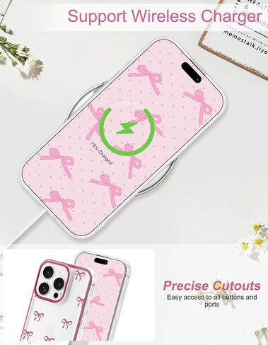 jusy متوافق مع حالة هاتف iPhone XR القوس ، لطيف الشريط الصافي bowknot نمط جمالي TPU الحالات الشفافة تغطية الهاتف الواقية للنساء - الوردي - الوردي in Kuwait