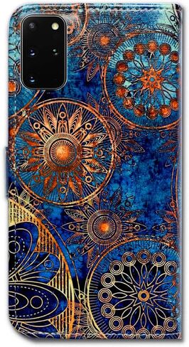 Case for Samsung Galaxy S20 Plus - Gorgeous Colours Circle Leather Flip Phone Case Wallet Cover with Card Slot Holder Kickstand in Kuwait