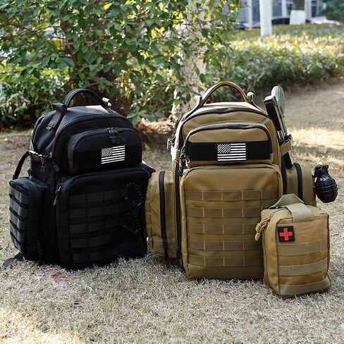 Military Tactical Backpack,Large Amy Bag for Men and Women,Molle Bag,Heavy Duty Rucksack (Black) in Saudi Arabia