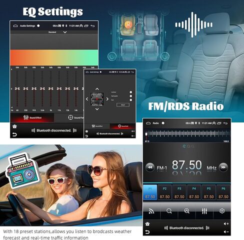 2+64G Android 13 Car Stereo لـ Subaru Outback Legacy 2010-2014 مع Carplay Android Auto ، شاشة تعمل باللمس 9.7 ' in Kuwait