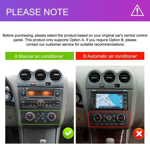 HIFI لنيسان Altima 2008-2012 Manual A/C Android13 Car Radio Stereo ، اللاسلكي Carplay Android Auto 9inch Touch Screen Bluetool in Kuwait