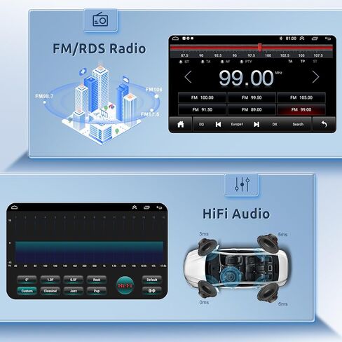 HIFI لنيسان Altima 2008-2012 Manual A/C Android13 Car Radio Stereo ، اللاسلكي Carplay Android Auto 9inch Touch Screen Bluetool in Kuwait