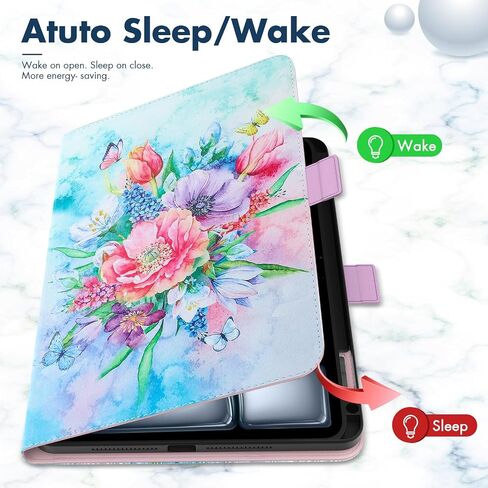 Dteck Kids Case for iPad Air 13 inch M2 2024,iPad Pro 12.9" Case 3rd/4th/5th/6th Generation,Lightweight Shockproof Rugged EVA Kids Friendly Handle Stand Child Proof Kids Case with Pencil Holder,Green in Kuwait