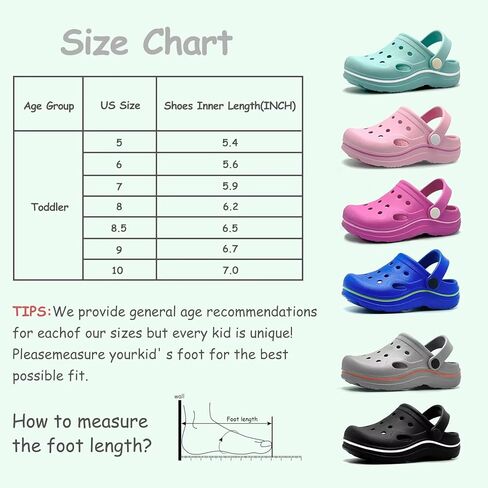 صنادل للأطفال الصغار من البنات والأولاد، أحذية كلاسيكية للاستحمام في الحديقة والشاطئ وحمام السباحة، سهلة الارتداء، أحذية مائية لطيفة للأطفال الصغار in Kuwait