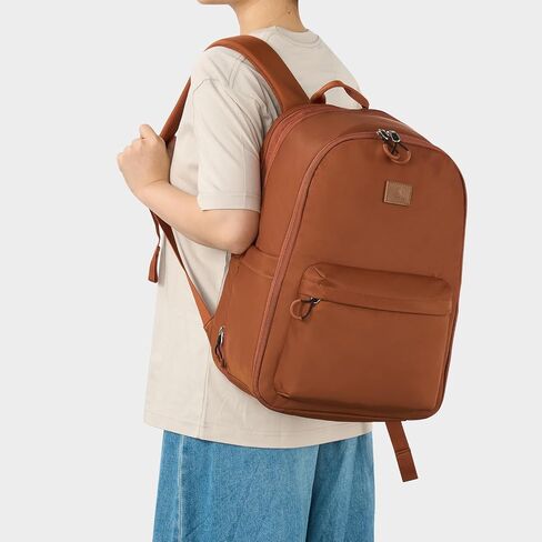 Hanke 18 Inch Expandable Travel Laptop Backpack for Women, Personal Item Backpack Work Backpack Woman Men Casual Daypack Backpacks Carry On Bag Backpacks for Airline Approved(Off White) in Saudi Arabia