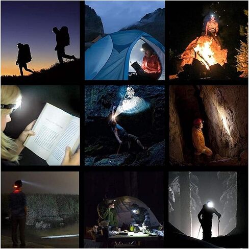 LED Headlamp Super Bright Head Lamp, 3 Modes, Adjustable and Comfortable Headlamp Flashlights for Adults and Kids in Saudi Arabia