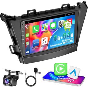 Android 13 Car Stereo لـ Toyota Prius V 2011-2017 مع وحدة Apple Carplay & Android Auto ، 9 بوصة ، وحدة رأس GPS Navi Radio ، 4G RAM+64G ROM ، Bluetooth 5.0 ، 5G WIFI (Prius V) in Kuwait