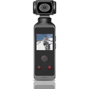 Body Camera, 4K HD Pocket Camera Body Cam 270° Rotatable Anti Shaking with Mic Clip and Shell for Outdoor Riding Diving Shooting