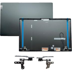Replacement LCD Back Cover Top Lid with Hinges for Lenovo ideapad 5-15IIL05 5-15ARE05 5-15ITL05 Series Laptop Back Cover 5CB0X56073 AM1K7000310 Gray
